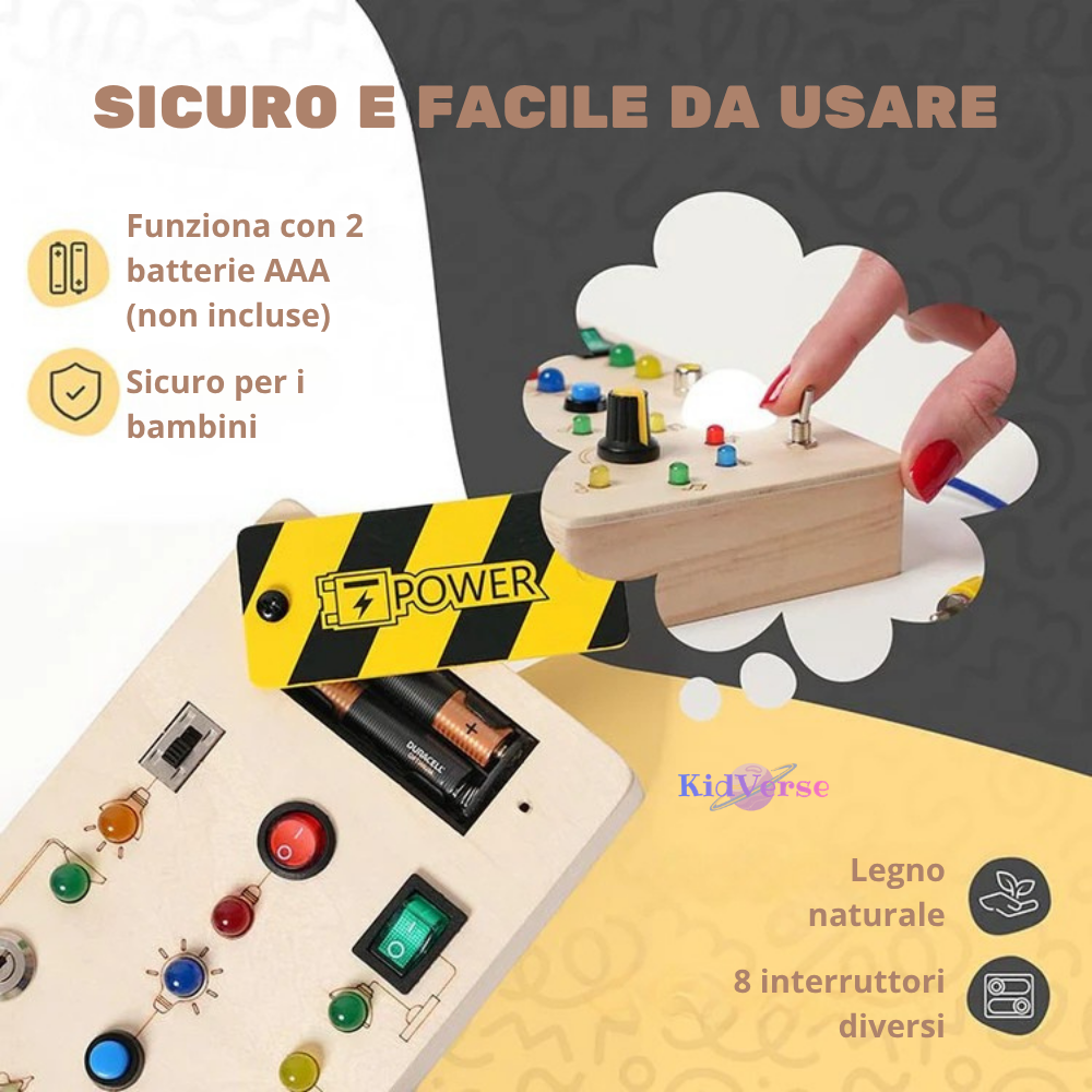 LightUp™ - Tavola Montessori Sensoriale in Legno